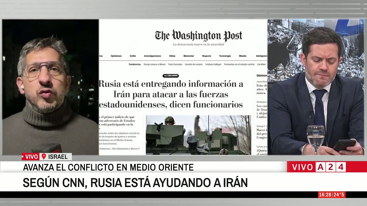 💬 SEGÚN MEDIOS ESTADOUNIDENSES, RUSIA ESTÁ AYUDANDO A IRÁN
