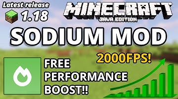 Minecraft Java 1.18 Sodium Fabric Mod 1.18 Increase/Boost FPS Performance! 2021