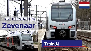 🇳🇱 4K Zevenaar NL | Abellio RE19 Arnhem -  Düsseldorf | ET 25 2306 & ET 25 2307 | Stadler Flirt 3