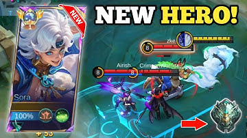 NEW SEASON, NEW HERO SORA! (back to epic!🙉) SORA BEST BUILD AND EMBLEM -MLBB