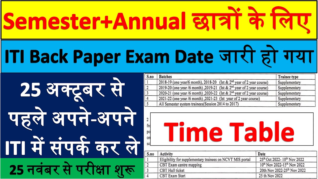 Semester Annual ITI Back Paper Exam Date semester-annual-iti-back-paper-exam-date