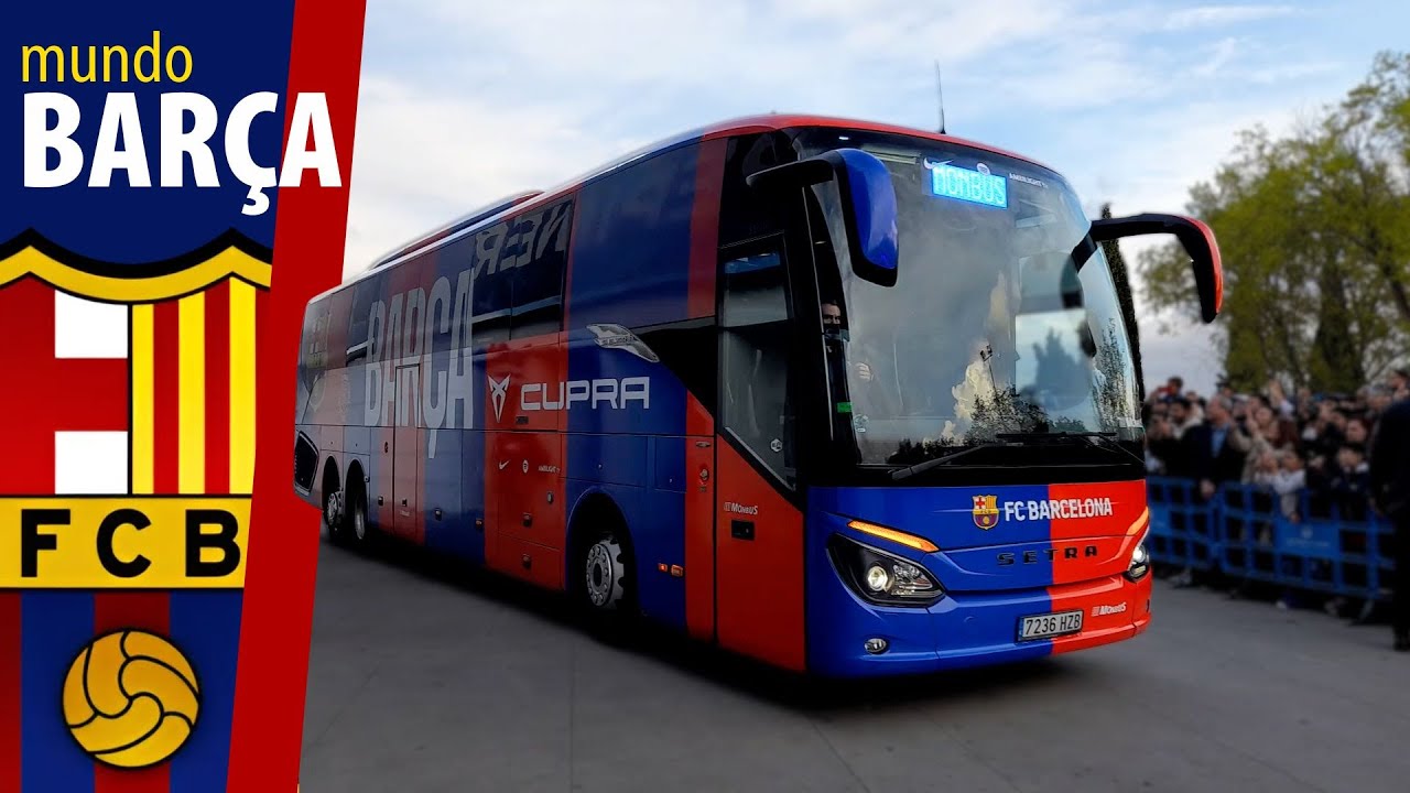 BARÇA | Así ha sido la llegada del autocar del FC BARCELONA para ...