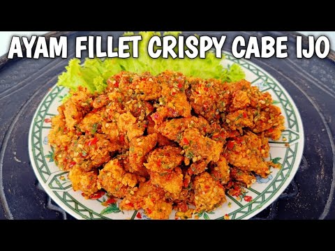 DELICIOUS CRISPY CHICKEN FILLET WITH GREEN CHILI SAMBAL RECIPE