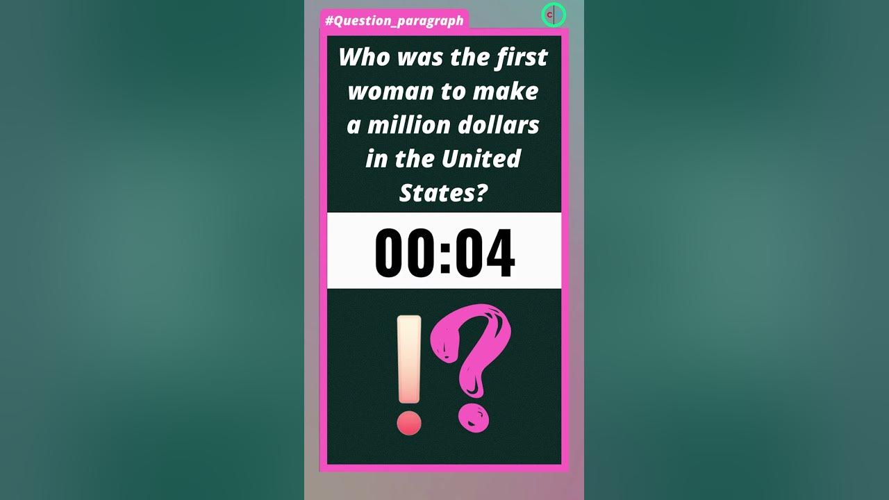 Who Was The First Woman To Make A Million Dollars In The United States who-was-the-first-woman-to-make-a-million-dollars-in-the-united-states