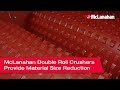 Mclanahan double roll crushers provide material size reduction