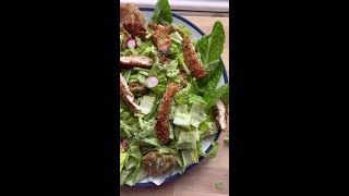 Chicken Schnitzel Caesar Salad