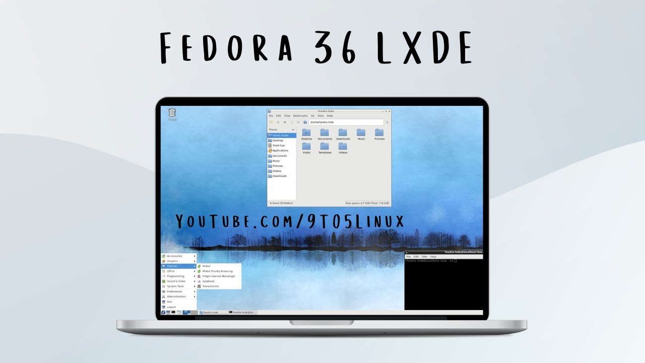 Fedora 36 Workstation LXDE Desktop Spins - YouTube
