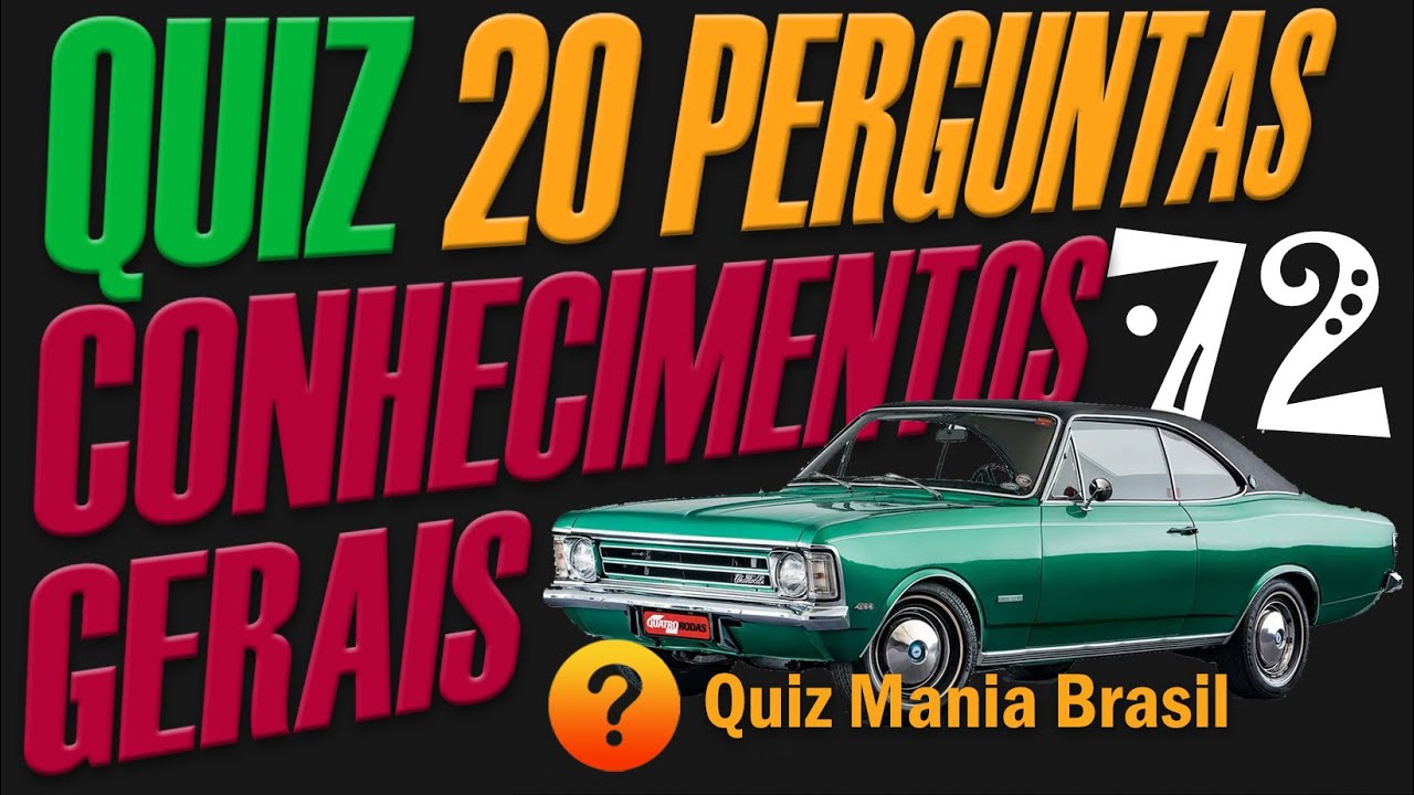 🟠 Jogo de Perguntas e Respostas nº 74  Conhecimentos Gerais e Atualidades:  Quiz Mania Brasil 