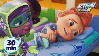 The Pack Powers Down Naptime Saves The Town Action Pack Kids Tv Shows Cartoons For Kids