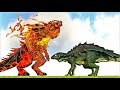 NEW THERMONUCLEAR GOJIRAN VS IGUANONT HYPO SHANT BOSS (ARK SURVIVAL EVOLVED BATTLE)