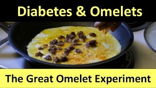 Beat Diabetes: Blood Sugar Tests involving 2 kinds of egg omelets.