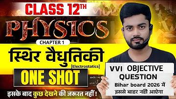 Chapter -01 12th Physics VVI Objective Question 2026