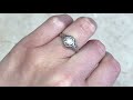 Art Deco Old European Cut Diamond &amp; Platinum Engagement Ring - Highbridge. Circa 1930 - Hand Video