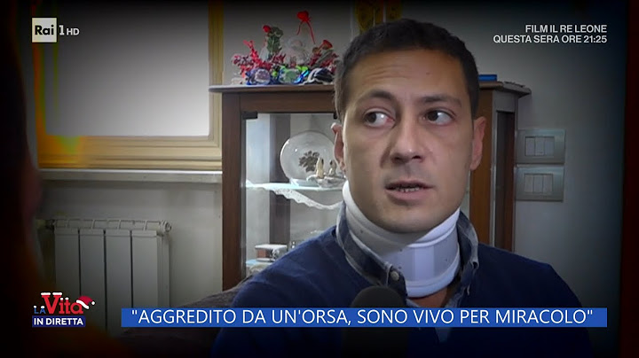 "Aggredito da un'orsa, sono vivo per miracolo" - La Vita in diretta - 02/01/2022