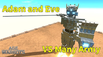Adam and Eve vs Many Army in Early Access - Age of Warbots (AOWB)