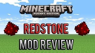 MCPE Redstone Tools mod review!