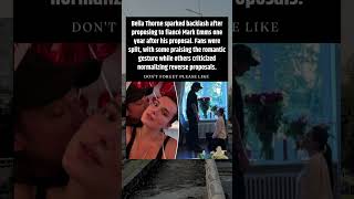 Bella Thorne sparks backlash for proposing to fiancé Mark Emms 1 year after their engagement