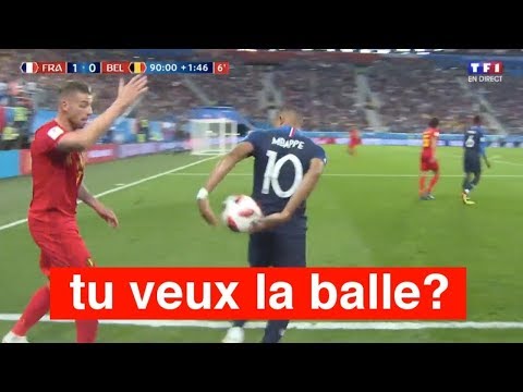 Le Geste pas Fairplay de MBappé (France-Belgique)