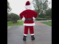 Christmas Santa Claus Costume Beard Lots Men Cosplay Santa Claus Clothes