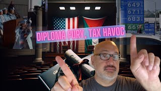 Columbia Diploma Outrage, CA Gas Tax