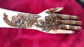 Very beautiful stylish back hand mehndi design | easy arabic mehndi | mehandi ka design | Mehndi