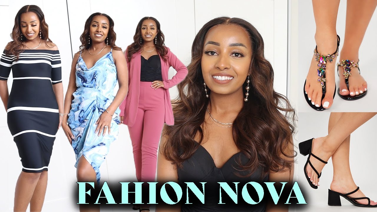 Huge Fashion Nova Summer Shoes and Clothing Tryon Haul! - YouTube