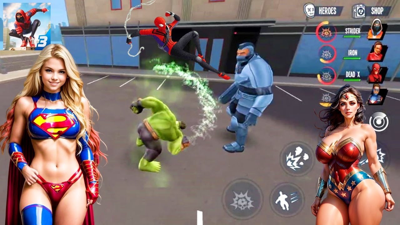 Spiderman, Hulk, Deadpool, Ironman, Captain Amerika, Avengers Vs Crime Part 2269 || Spider Fighter 3