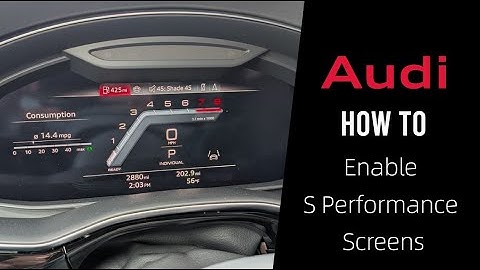 How to Enable S Performance Screens on Virtual Cockpit | 2024 Audi Q8