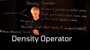 Lecture 7. Density Operator