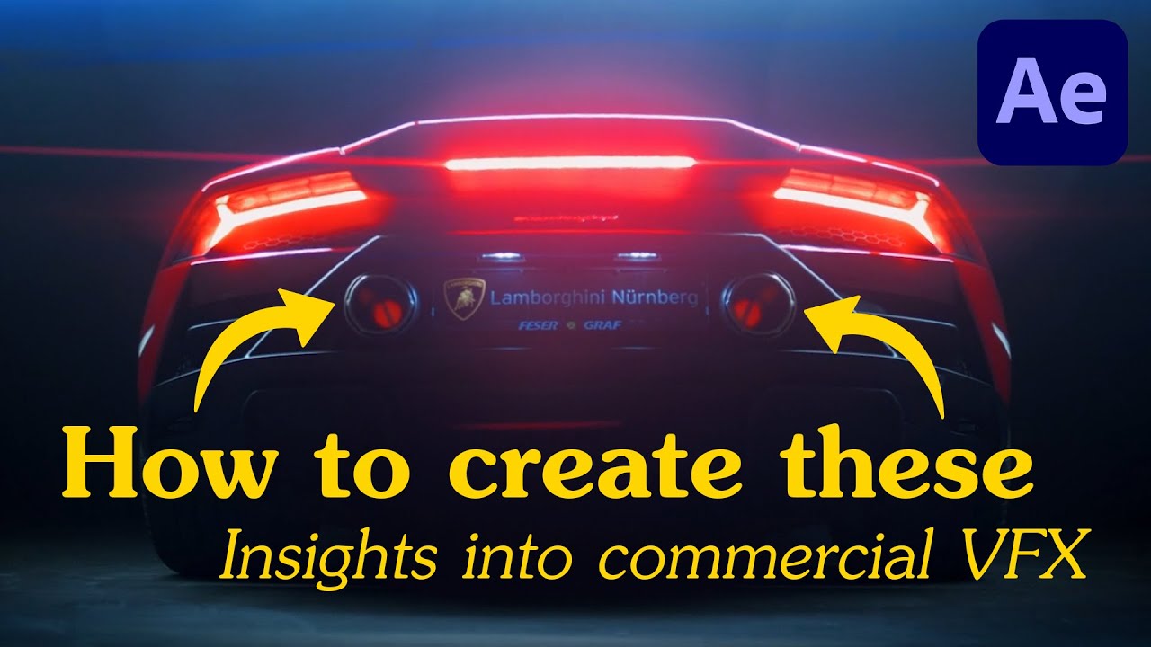 Adding details with After Effects - Lamborghini commercial VFX Breakdown