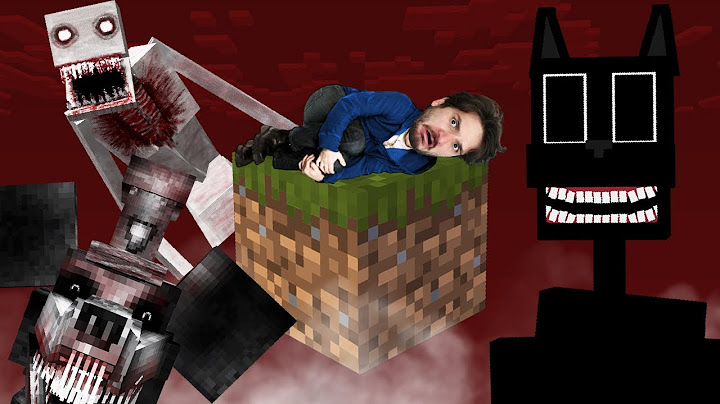 SOBREVIVENDO EM APENAS 1 BLOCO DE TERROR NO MINECRAFT!