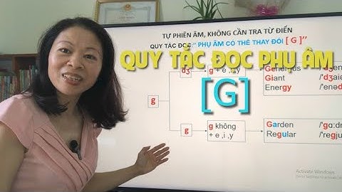 Phát Âm Tiếng Anh-Quy Tắc Đọc:” Phụ Âm Có Thể Thay Đổi [ G ] Trong 1 Từ!