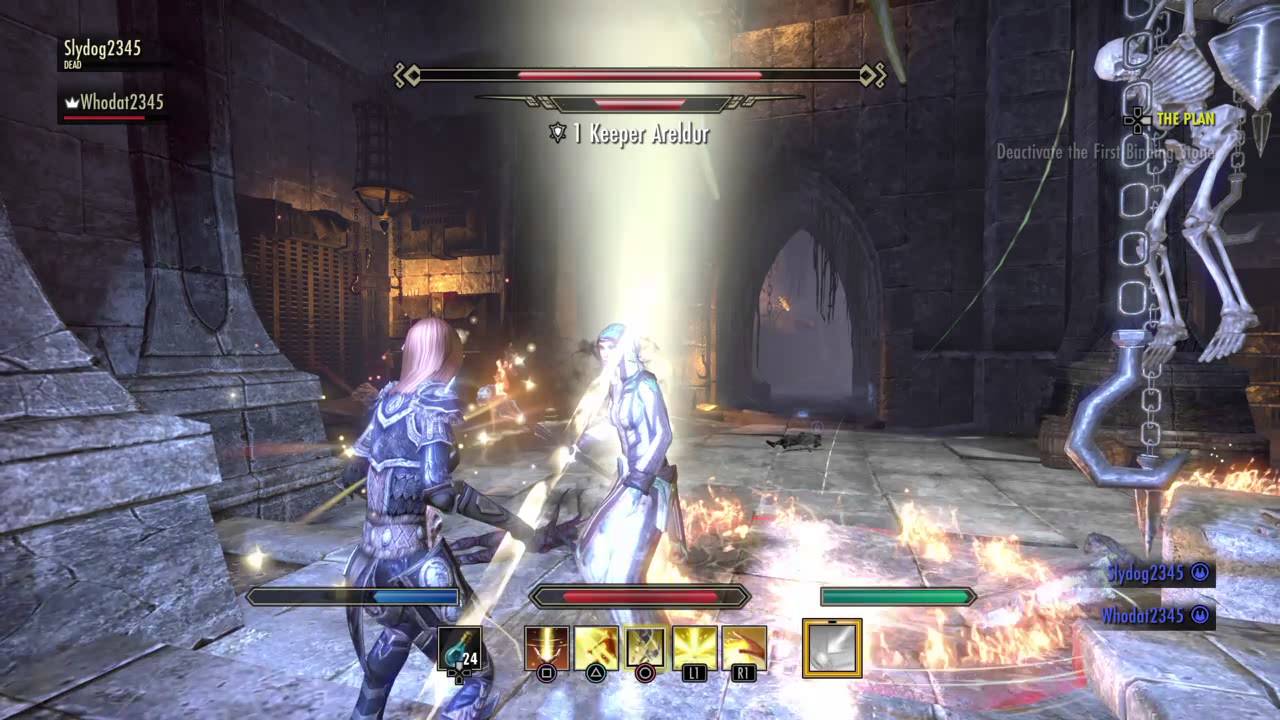 Eso 2man(Kinda Solo) - Keeper Areldur -Veteran Banished Cells (Paladin ...