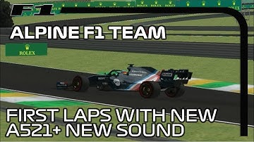 F1 Challenge 2021 - introducing the new Alpine A521 + new sound