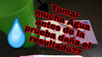 ¿Beber demasiada agua puede afectar a la prueba de embarazo?