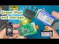 Green iPod with mSata, new case and new battery 3000 mah