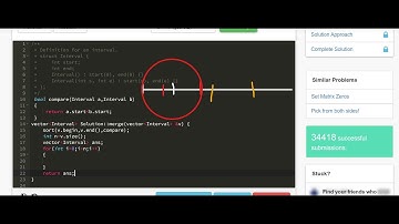 2.24 MERGE OVERLAPPING INTERVALS (Arrays)-Interviewbit #arrays#programming