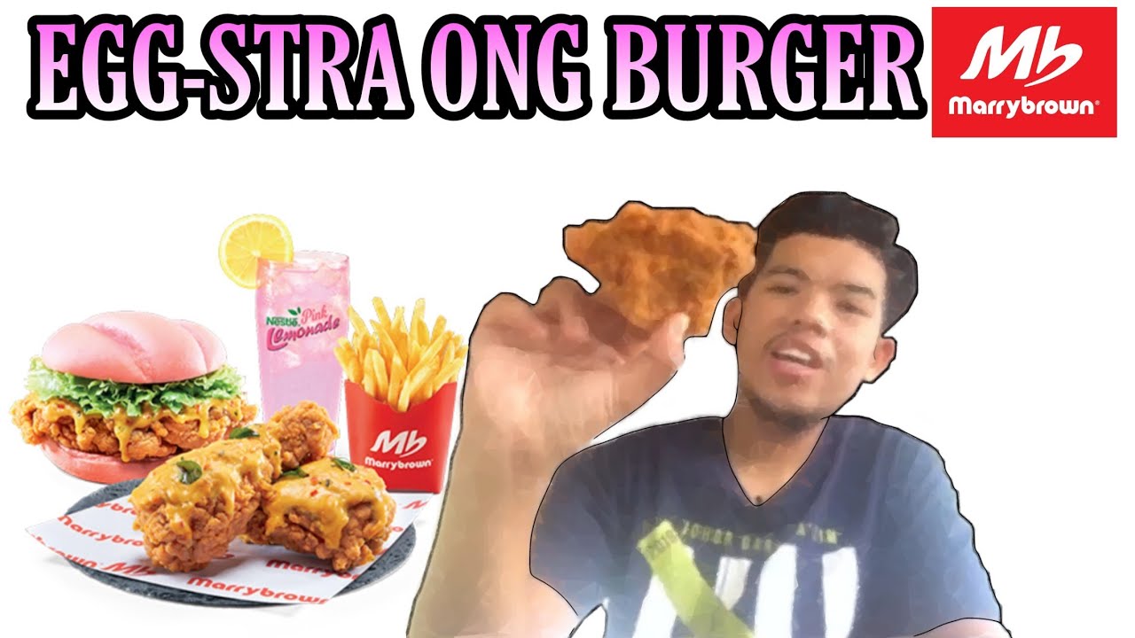 ONG sangat sampai jadi warna Pink Egg-stra Ong Burger dari Marrybrown ni (bukan mukbang).