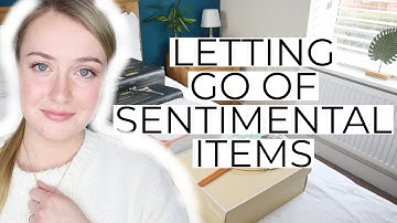 Letting go of sentimental items tips | Declutter with me