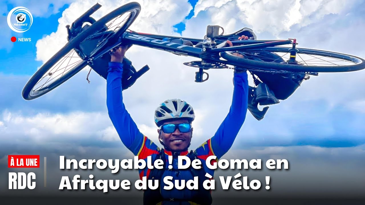 Exploit: de Goma occupée par le M23 jusqu'en Afrique du Sud à vélo, MASAISAI en parle