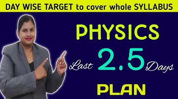 2.5 days strategy to cover whole Phyiscs syllabus #physics180 #chse2023