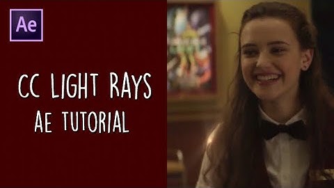 CC LIGHT RAYS -ae tutorial