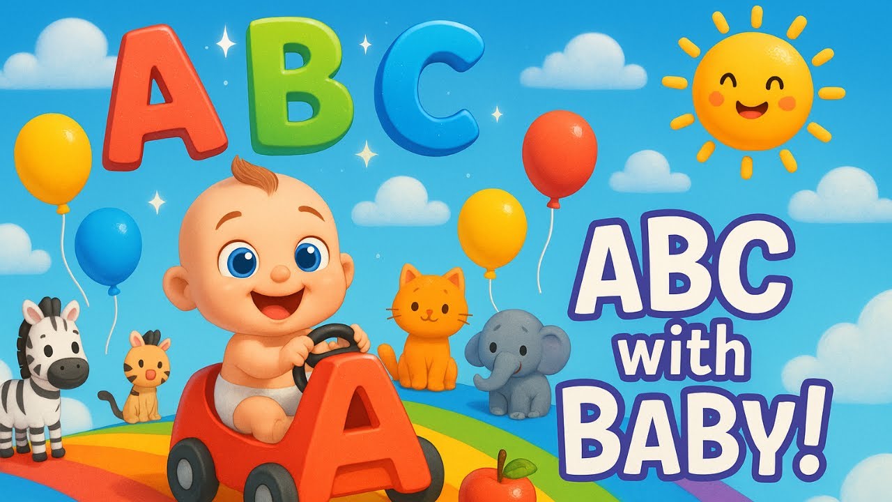 ABC with Baby 🚗 | 3D Alphabet Car Adventure from A to Z for Kids! - YouTube