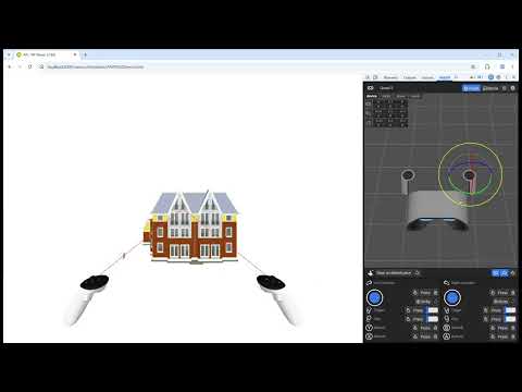 Virtual Reality VR Metadata Picking with GLTF 3D models and Immersive WebXR Emulator