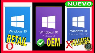 ⛔🤔 ¿Qué LICENCIA COMPRAR para Windows? Legal y Barato ✅ OEM, RETAIL, VOLUMEN