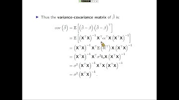 楊睿中【統計學 2021】Multiple Linear Regression -- 04. Unbiasedness and variance