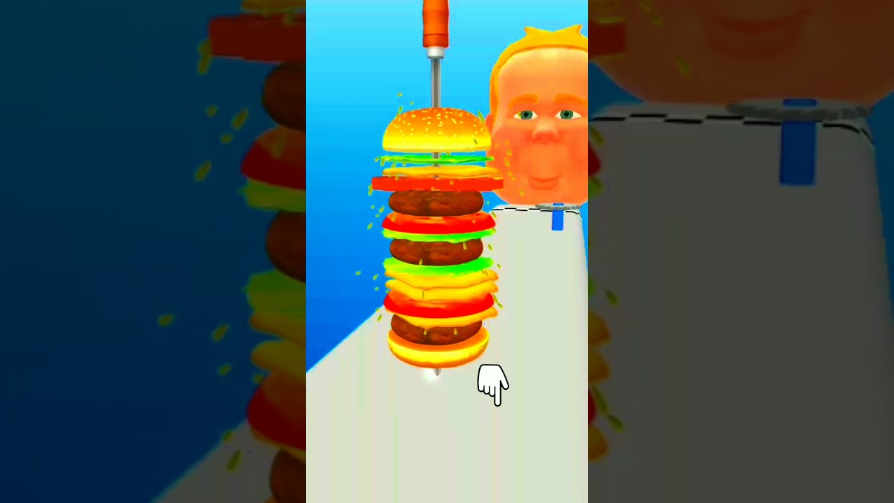Black pepper Spicy Burger XXL Sandwich Runner Level.7 #youtubeshorts #sandwich run