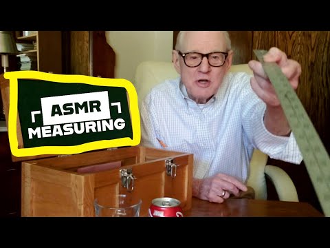 ASMR Grandpa LAYERED SOUNDS Toolbox Measuring Devices (NO TALKING)⛏️😴