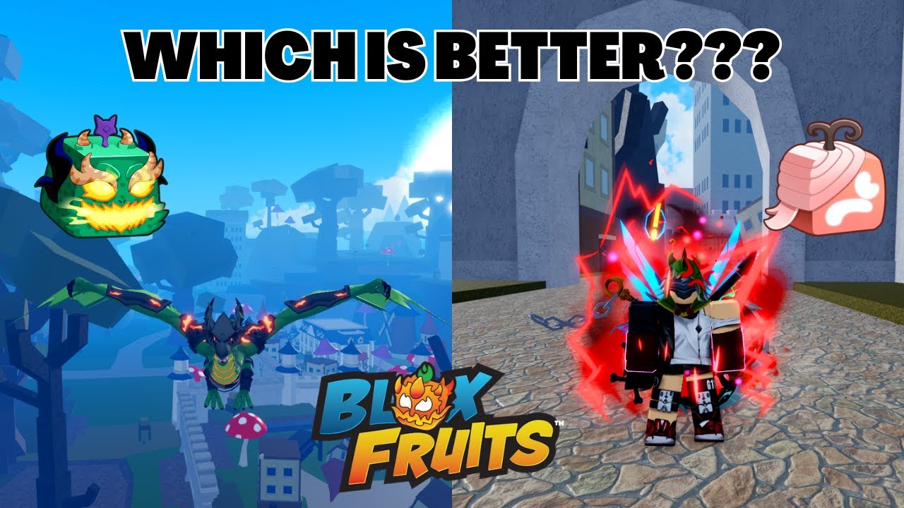 Which Is Better 1v1 PvP? West Dragon (FORM) Or Pain (Rework) Fruit Blox ...