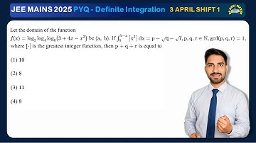 Let the domain of the functionf(x) = log₂ log₄ log₆ (3 + 4x − x²) be (a, b). If ∫₀^{b−a} ⌊x²⌋ dx = p
